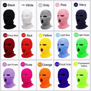 Cagoule tricotée rayée à un trou, couvre-visage intégral, masque de <span class=keywords><strong>ski</strong></span> d'hiver, bon marché, personnalisable, pour <span class=keywords><strong>adulte</strong></span>, options de vente en gros disponibles - Product Image 2