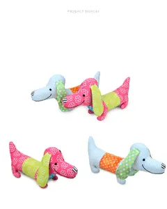 Color Printing Different Color Accompany The Children Built-In Sound Music Box Cute Dogs Plush Animal Toy