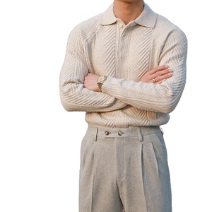 Wholesale of New Models Winter European and American Thickened Button Lapel <strong>Sweater</strong> <strong>Men's</strong> <strong>Sweater</strong> Knitwear Casual Custom logo - Product Image 1