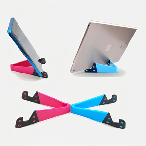 Regalos de promoción Universal Lazy Mobile V Shape Phone Holder Portable Creative Folding Triangle Custom V-shaped Holder - Product Image 3
