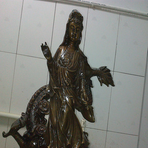 Bronze Bodhisattva Buddha Statue Handmade Religious Temple Figure HX466 Home Office Gift - Product Image 3