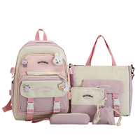 2025 Fábrica al por mayor Lona de gran capacidad Linda mochila escolar para estudiantes Primaria para niños adolescentes