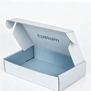 Caja de Envío Personalizada al por Mayor con Logotipo Privado, Caja de Envío con Textura para Ropa y Cosméticos - Product Image 3