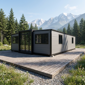Pronta Consegna Casa Container Prefabbricata Espandibile 20Ft 40Ft con Pannelli Sandwich Traspiranti in <span class=keywords><strong>Vendita</strong></span> Spedizione Veloce Mini Casa Prefabbricata 3 4 5 Camere - Product Image 1