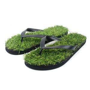 Kustom musim panas sandal datar hijau tali pvc sol <span class=keywords><strong>eva</strong></span> sandal rumput baru lucu sandal jepit grosir - Product Image 2