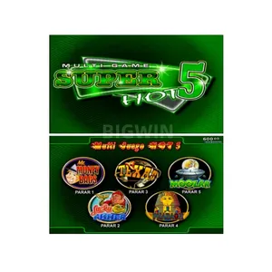 Tablero rojo Xxl de entretenimiento popular español Hot5 verde 5 en 1 tablero de juego de Pcb de pantalla dual