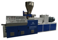 Machine de fabrication de panneaux de plafond en PVC WPC de haute qualité avec moteur Siemens, double vis et boîte de vitesses pour la production de profilés
