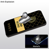 Protection d'écran en verre trempé 9H antistatique ESD 0,4 mm pleine couverture Golden Diamond pour iPhone 13 14 16 15 Pro 17 Pro Max 15 Plus