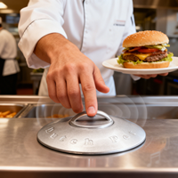 Optimisez le flux de travail de la cuisine ouverte avec le Pager de cuisine en forme de pot hollandais pour augmenter l'efficacité des restaurants de hamburgers et de sushis
