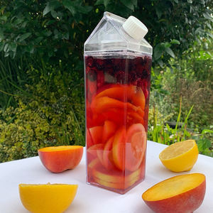 Pichet à lait transparent en plastique, boite de récipient réutilisable, pour <span class=keywords><strong>les</strong></span> voyages en extérieur, carré anti-fuite, <span class=keywords><strong>2022</strong></span> ml, 500 - Product Image 5