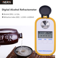 DR403 Testeur D'alcool 0-73 Indice De Réfraction 1.3330-1.4200 Bière Réapprovisionnement Automatique Rapide Numérique Réfractomètre D'alcool