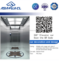 Ascensore Residenziale Moderno FUJICL da 1600kg Certificato ISO con Azionamento AC Senza Ingranaggi, Macchina di Trazione in Acciaio Inox con Microprocessore