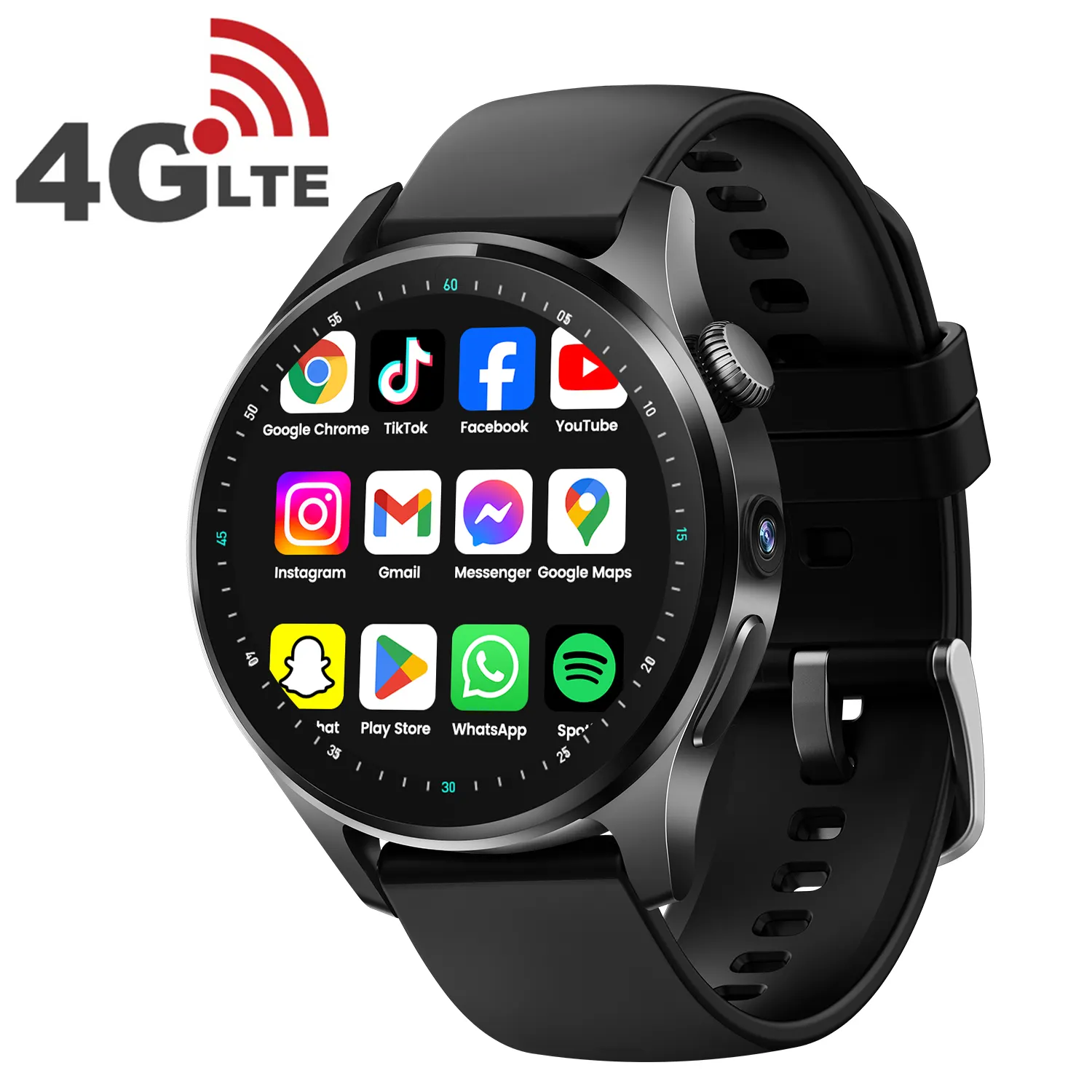 VALDUS 4G Card Android Phone Smart Watch 2024 GPS WIFI 200W HD Dual Camera Round Womens X300 PRO Mens Ultra Smartwatch