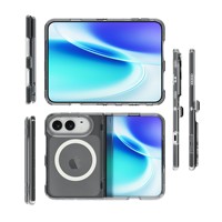 Nouvelle coque de téléphone magnétique transparente antichoc à paillettes 2026 pour iPhone Duo