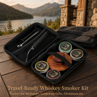 Shunstone Draagbare Premium Whisky Roker Kit Nieuwigheid Whisky Roker Cadeau Set Met Reisdoos Mannen Cadeau