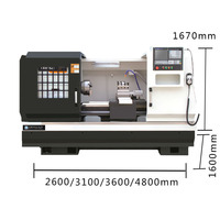 Tour horizontal à un seul brocheur avec système de commande numérique CNC, machine numérique de moyenne capacité à vendre
