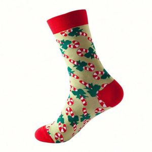 Calcetines Navideños Personalizados al por Mayor, Diseño Jacquard de Santa Claus, Algodón Antibacterial, Casuales, Divertidos, Unisex, para Navidad - Product Image 4