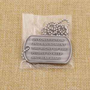 עיצוב לוגו מתכת חינם תליון תג כלב ייצור שרשרת אישית חרוט שם סגסוגת אבץ חיית המחמד - Product Image 5