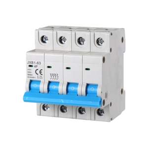 Interruttore Automatico Gloca 4P 380V 10A per Protezione Distribuzione, Montaggio su Guida DIN - Product Image 1