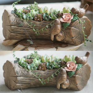 Limitación del <span class=keywords><strong>tronco</strong></span> Macetas y jardineras <span class=keywords><strong>de</strong></span> cerámica carnosas <span class=keywords><strong>de</strong></span> mesa <span class=keywords><strong>de</strong></span> interior rústico Retro - Product Image 2