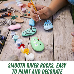 Flat and Smooth Large River <span class=keywords><strong>Rocks</strong></span> for Kids Painting com nossa pintura <span class=keywords><strong>Rocks</strong></span> para estimular seus filhos Criatividade - Product Image 4
