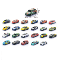 2026 enfants véhicule jouet nouveau jouet pour enfants 24 pièces modèle de voiture en métal 1:64 dessin animé Mini Simulation alliage coulissant voiture modèle ensemble garçon jouet