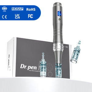 Profesional M8 <span class=keywords><strong>Rosa</strong></span>-oro inalámbrico eléctrico Derma Stamp <span class=keywords><strong>Pen</strong></span> herramienta de microagujas de mano para el cuidado de la piel del cuerpo indicador LED - Product Image 1