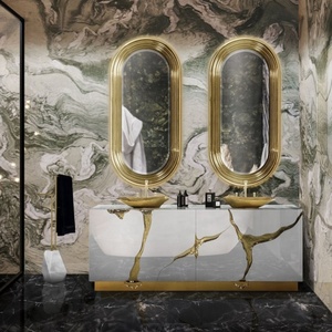 Lavabo di Lusso per Bagno d'Hotel, Lavabo d'Arte in Acciaio Inossidabile dal Design Creativo di Fascia Alta per Ville e Residenze - Product Image 3