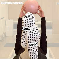 Pilates Reformer Grip-Socken Rutschfeste Yoga-Socken Maßgefertigte Hochwertige Doppelgriff-Socken für Frauen