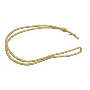 สายคล้องไหล่แบบยุทธวิธีทำจากผ้าไหมสีขาวเหลืองแบบกำหนดเองพร้อมนกหวีดสำหรับชุดวงโยธวาทิต - Product Image 1