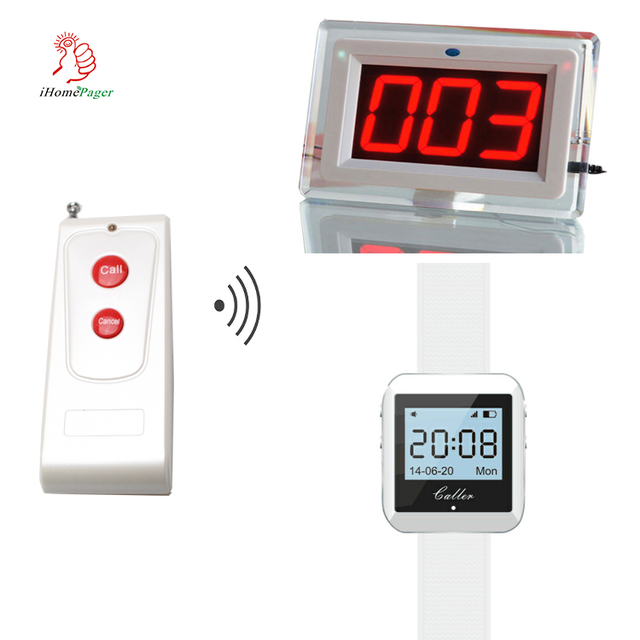 IHOMEPAGER Hospital Wireless Nurse Call Bell System YK1000 Patient Call Nurse by Pressing a Call Button Near Bed
