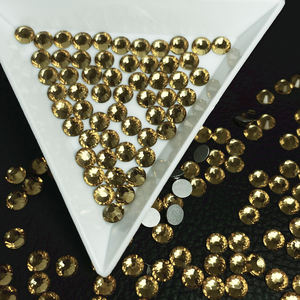 Pietre di vetro strass di cristallo sciolti di diverse dimensioni Lt.col.Topaz SS20 strass Non Hotfix Flatback per unghie fai da te - Product Image 1