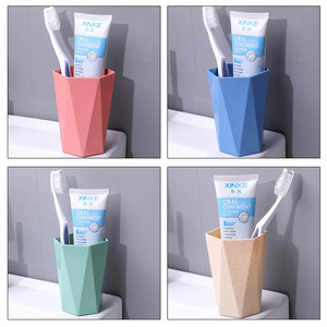 Vaso grande de paja de trigo para exportación, apto para uso doméstico, para parejas, vaso para cepillos de dientes, vaso para lavarse la cara, vaso para enjuague bucal con forma de diamante. - Product Image 5