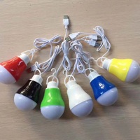 Petites ampoules Led 1m fil 5W 5V PP Mini DC coloré coque Usb ampoule lumière