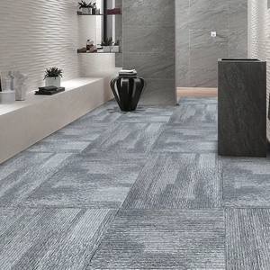 Новый дизайн Модульная Удобная 100% полипропиленовая ПВХ подкладка офисный пол 50x50 Квадратный Ковер Коммерческая ковровая плитка - Product Image 1