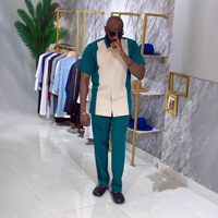 2025 New High Quality Embroidered <strong>AliExpress</strong> for Amazon Model Cross-Border Hot-<strong>Selling</strong> African Men's Ethnic Dashiki Suit