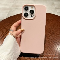 Housses souples de haut niveau en petit groupe pour iPhone 14 Pro Max Coque de couleur unie pour téléphones mobiles Apple