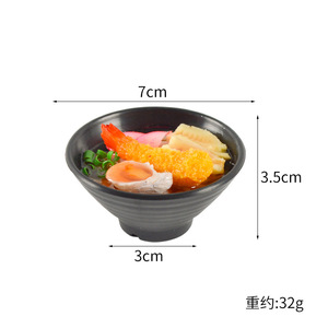<span class=keywords><strong>Casa</strong></span> <span class=keywords><strong>de</strong></span> <span class=keywords><strong>muñecas</strong></span> <span class=keywords><strong>gigante</strong></span> japonés Lamian fideos colgante comida Juguetes Accesorios Mini tazón <span class=keywords><strong>de</strong></span> sopa fideos Juguetes - Product Image 6