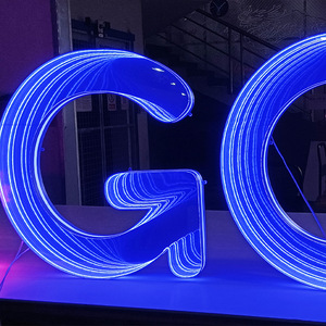Frontlit Abyss Mirror <strong>Glows</strong> LED <strong>Acrylic</strong> Letters Neon Letter <strong>Sign</strong> Custom Electronic Signs for Mall Shops Bars Buildings