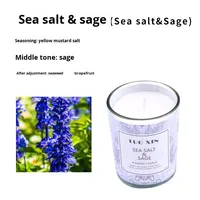 Bougie d'aromathérapie moderne désodorisante pour intérieur, en cire végétale parfumée, avec mèche 100% coton, personnalisable en usine, dans un verre, parfumée