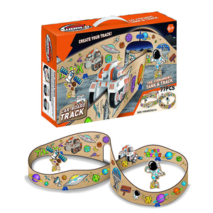 77 pièces – Nouveau jouet spatial <span class=keywords><strong>en</strong></span> <span class=keywords><strong>carton</strong></span> électrique à construire soi-même pour enfants avec <span class=keywords><strong>fusée</strong></span> et modèle d'astronaute <span class=keywords><strong>en</strong></span> <span class=keywords><strong>carton</strong></span> - Product Image 2