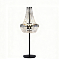 Lustre en cristal contemporain Lampe de table à LED Décoration de mariage Lumières Fabrication OEM personnalisée pour les mariages