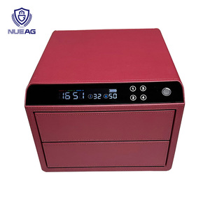 Cao cấp sang trọng đầy đủ da thiết kế bán dẫn vân tay mở khóa hộp đồ trang sức vân tay ngăn kéo an toàn - Product Image 2