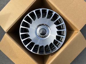 铝合金锻造车轮黑色机加工面现货8JX18 5*112适用于奔驰W447 V级C级e级 - Product Image 5