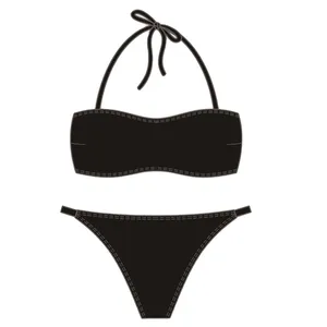 ชุดชั้นในสตรี,ชุดบิกินี่บิกินี่สำหรับผู้หญิงชุดว่ายน้ำชุดเดินชายหาด2ชิ้นสำหรับกีฬากลางแจ้ง