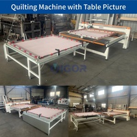 Machine à Quilter à Aiguille Simple à Commande Numérique, Recherche Automatique du Point de Démarrage, Machine à Quilter à Bras Long avec Table