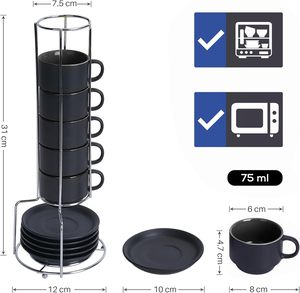 Оптовая продажа от производителя Кофейные Наборы чашки и блюдце кофейный набор Подарочная коробка набор кофейных чашек - Product Image 3