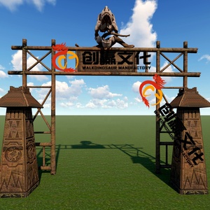 <span class=keywords><strong>Entrada</strong></span> al Parque Temático de Dinosaurios, Puerta de Dinosaurio Personalizada para Parque de Atracciones - Product Image 2