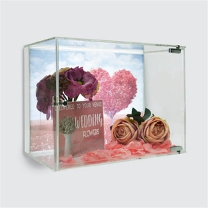 Highly Transparent Illuminated <b>Wall</b> Mounted Acrylic <b>Display</b> <b>Case</b> with Customizable Color & Size for Showroom - Product Image 6