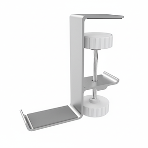 Support pour casque en aluminium, organisateur de bureau sans perçage, support pour casque de jeu, rangement de bureau - Product Image 1